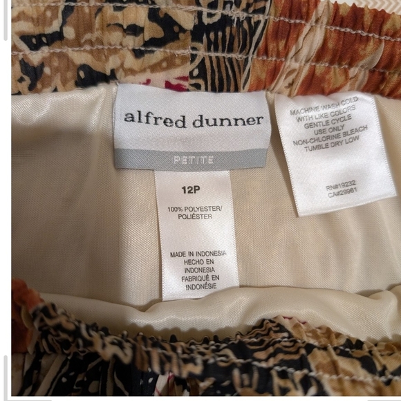 Pre-owned Alfred Dunner Multicolor Patchwork Skirt - Picture 4 of 8